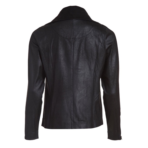 NWOT DUETTE NYC Vegan Matte Suede Moto Jacket - "The Varick" - Picture 2 of 12